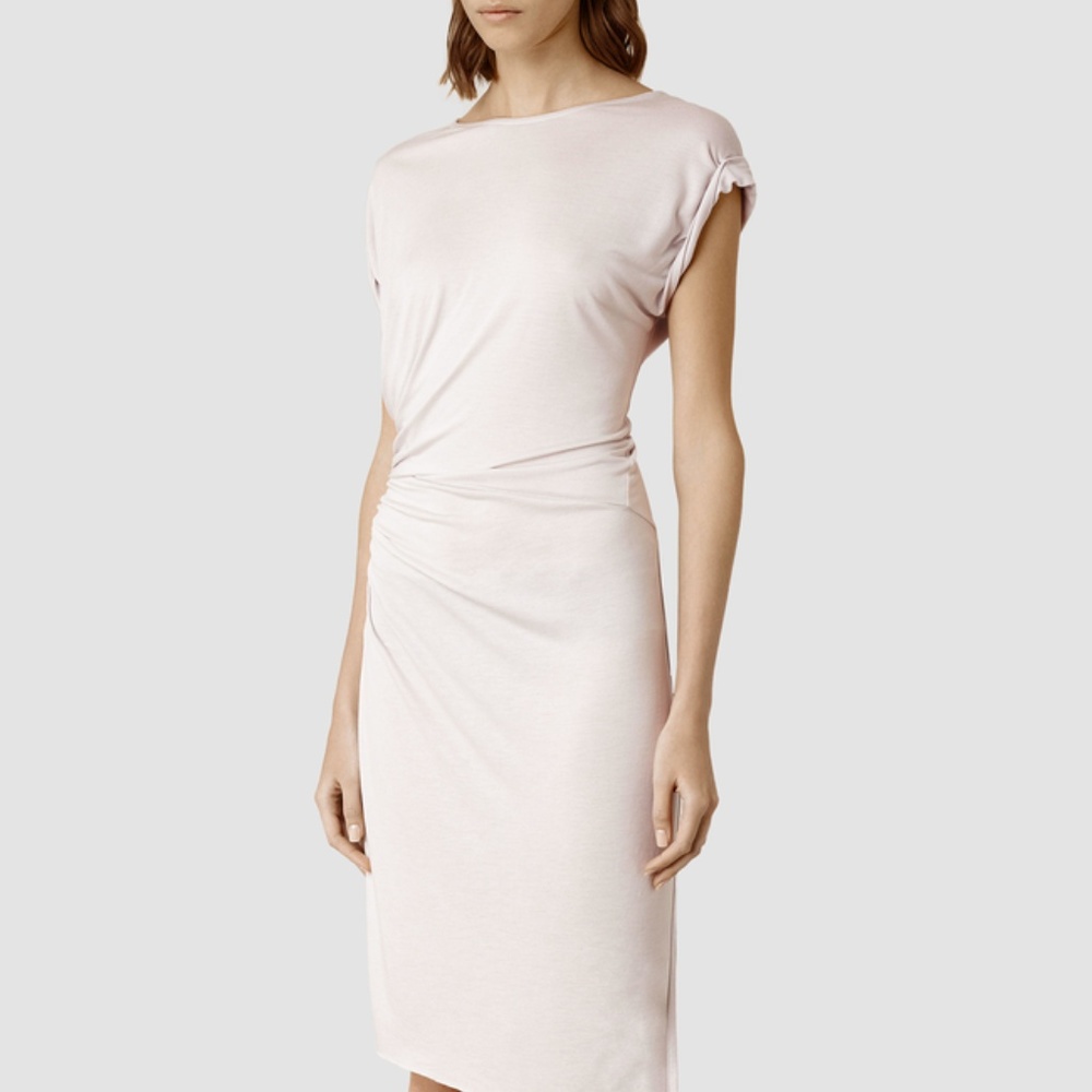 AllSaints Alix Dress Stone 0